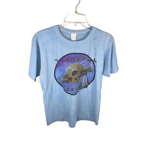1977 Vintage Grateful Dead Shirt CYCLOPS S/M KELLEY MOUSE STUDIOS Light Blue